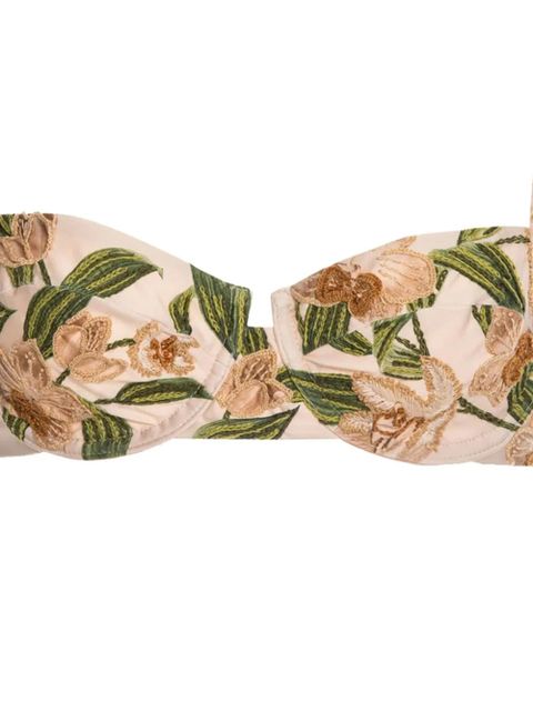 Agua By Agua Bendita ruffled floral bikini top - Neutrals - zdjęcie produktu nr 2