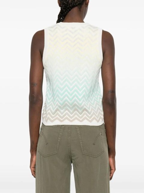 Missoni chevron-pattern top - Neutrals