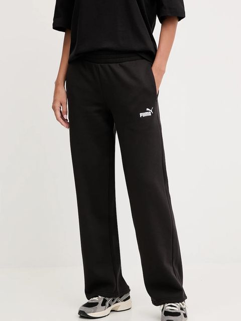 Puma spodnie dresowe damskie kolor czarny gładkie 689082 - zdjęcie produktu nr 1