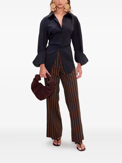 Simon Miller Pia striped poplin trousers - Brown - zdjęcie produktu nr 2