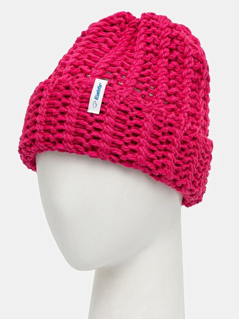 Eisbar czapka z dodatkiem wełny Selda MÜ kolor różowy E31025