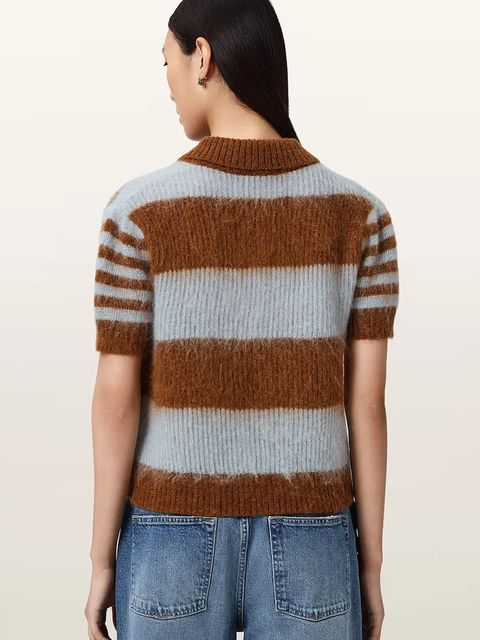 AllSaints sweter z dodatkiem wełny CLEM - zdjęcie produktu nr 1