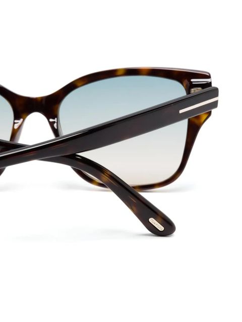 TOM FORD Eyewear Elsa square-frame sunglasses - Brown
