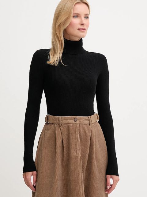 Joop! sweter wełniany damski kolor czarny z golfem 30049422 - zdjęcie produktu nr 1