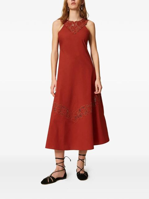TWINSET broderie-anglaise dress - Red - zdjęcie produktu nr 2