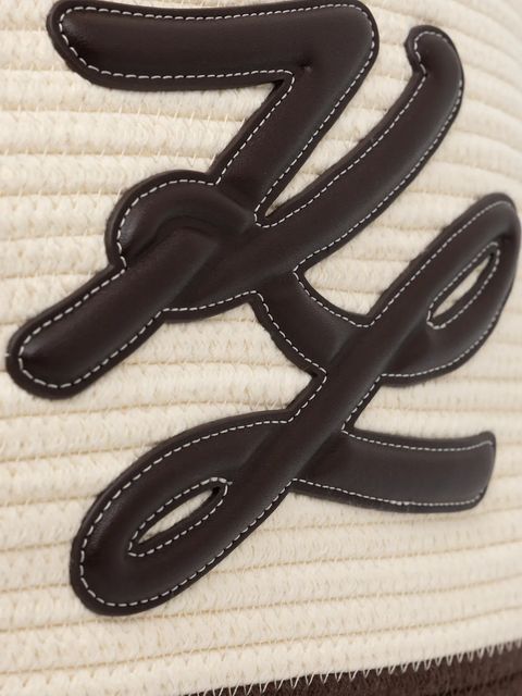 Karl Lagerfeld torebka bawełniana K/AUTOGRAPH kolor beżowy B1W46080