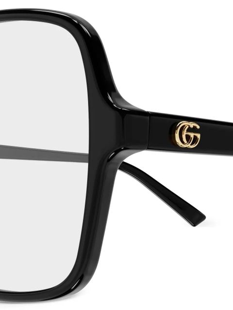 Gucci Eyewear logo-detail glasses - Black