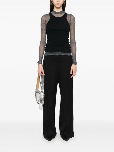 Off-White wide trousers - Black