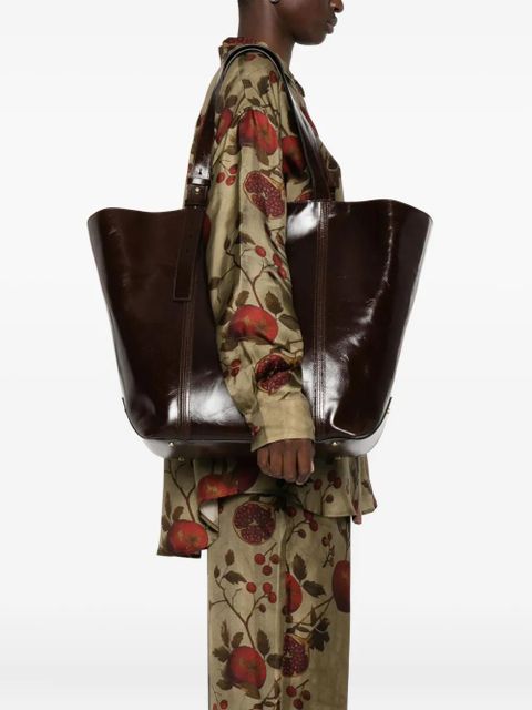 Golden Goose leather tote bag - Brown - zdjęcie produktu nr 2