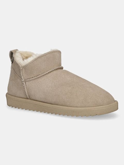 Answear.LAB śniegowce zamszowe kolor beżowy - zdjęcie produktu nr 1