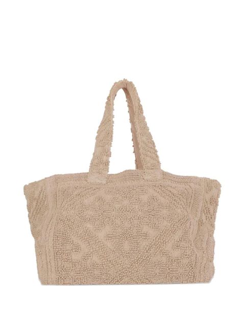 MC2 Saint Barth embossed cotton tote bag - Neutrals - zdjęcie produktu nr 2