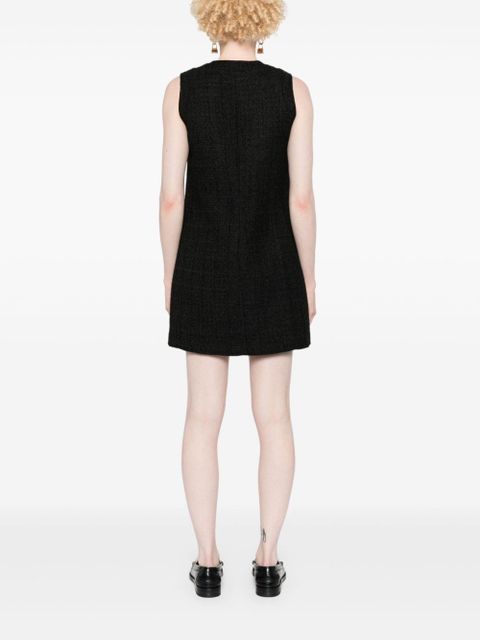 SANDRO embossed-buttons dress - Black