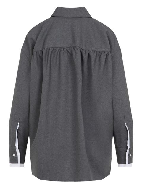 Marni embroidered logo shirt - Grey - zdjęcie produktu nr 2