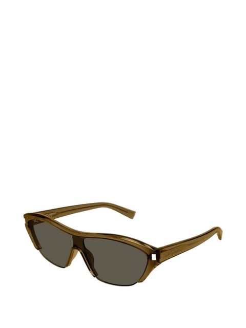 Saint Laurent geometric-frame sunglasses - Brown - zdjęcie produktu nr 2