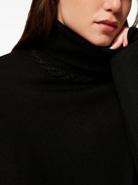 TWINSET turtle neck sweater - Black