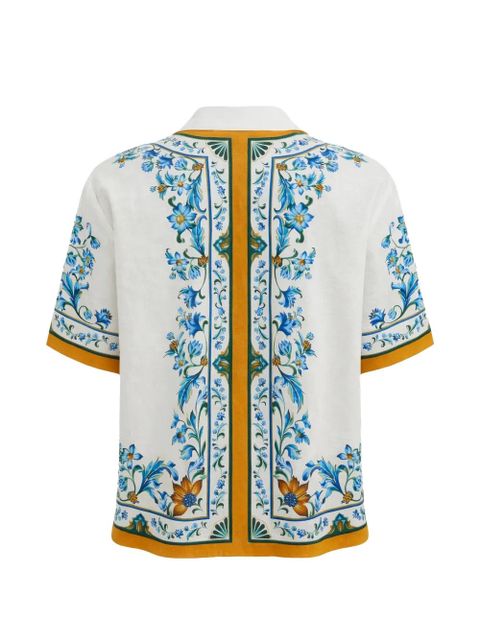 FARM Rio Flora tile-pattern blouse - White - zdjęcie produktu nr 2