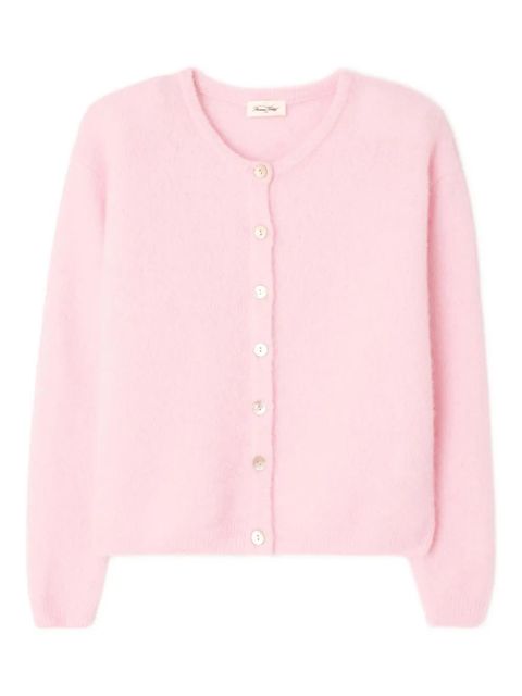 American Vintage Vitow button ribbed cardigan - Pink - zdjęcie produktu nr 1