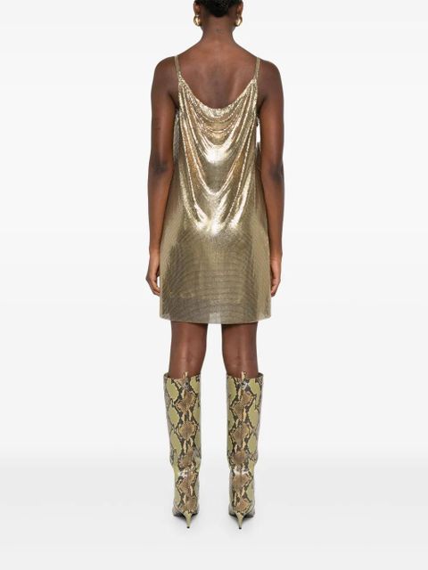 Versace v-neck dress - Gold