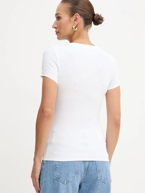 Guess t-shirt damski kolor biały W5YI16 J1314