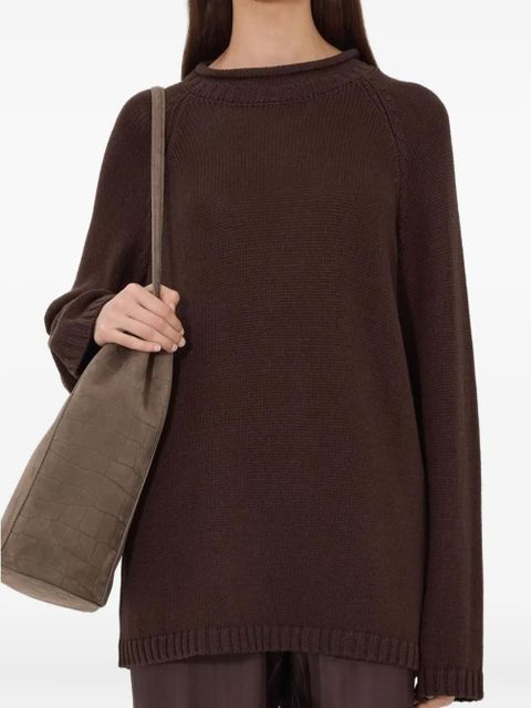 LouLou de Saison Zima raglan-sleeve sweater - Brown