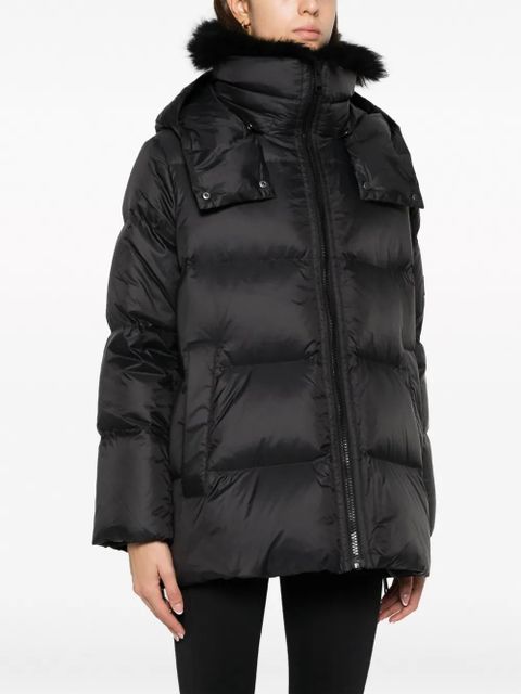 Yves Salomon hooded padded jacket - Black