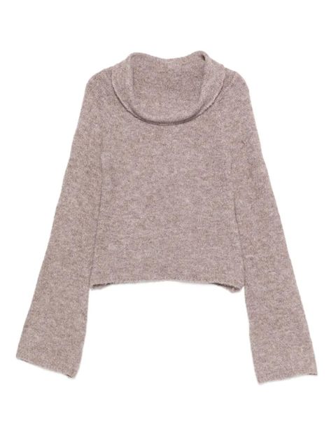 Eleh turtleneck wide-sleeve sweater - Brown - zdjęcie produktu nr 1