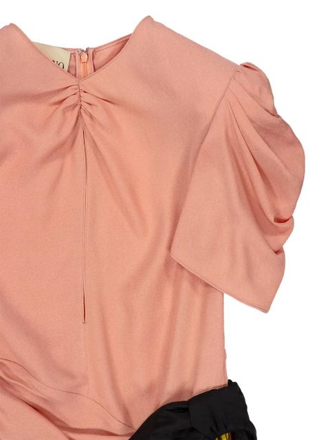 Valentino Garavani draped bow-detail dress - Pink