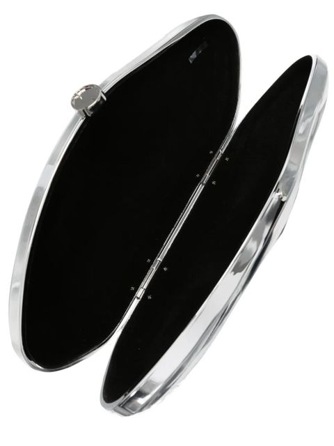 Cult Gaia Caldera sculpted clutch bag - Silver