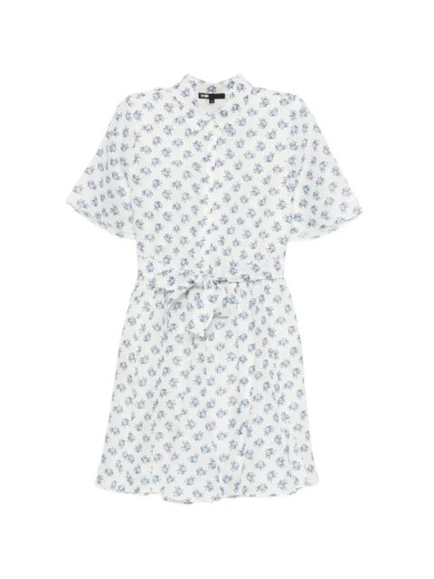 Maje small flowers-print mini dress - White - zdjęcie produktu nr 1