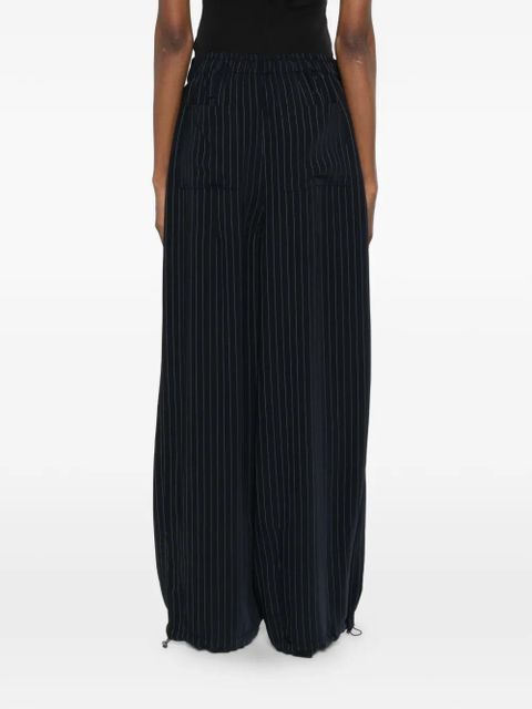 The Frankie Shop Oakdale pinstripe trousers - Black
