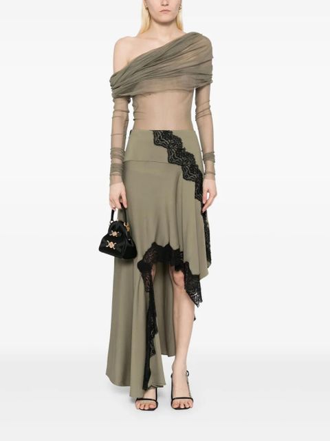 Christopher Esber Verner asymmetric skirt - Green - zdjęcie produktu nr 2