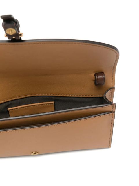 ETRO buckle-detail clutch bag - Brown