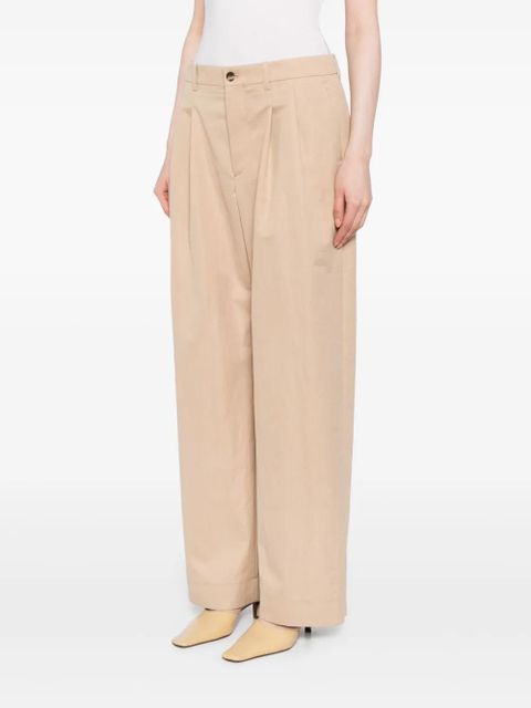 WARDROBE.NYC wide-leg tailored trousers - Brown