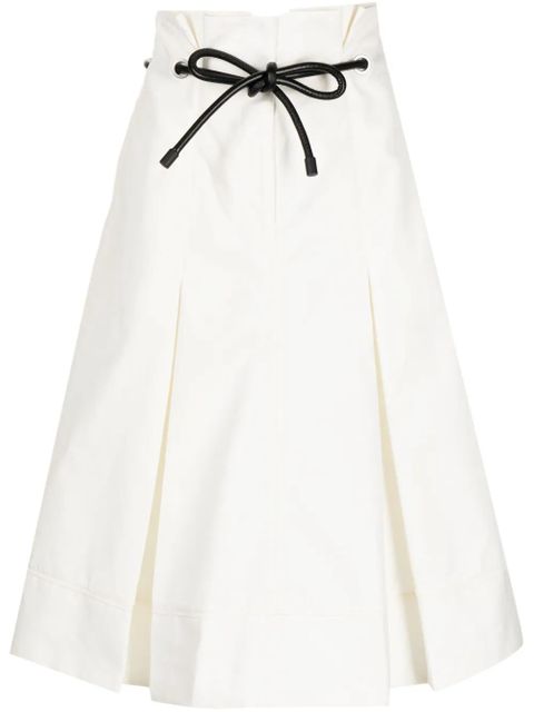 3.1 Phillip Lim Origami high-waisted midi skirt - White - zdjęcie produktu nr 1
