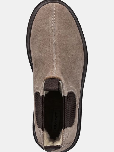 Gant sztyblety zamszowe Sistown damskie kolor beżowy na platformie 31553102