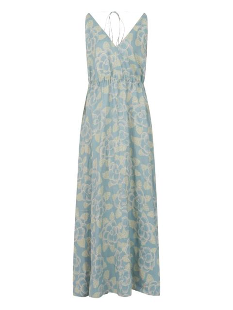 Marni floral-pattern maxi dress - Blue - zdjęcie produktu nr 1