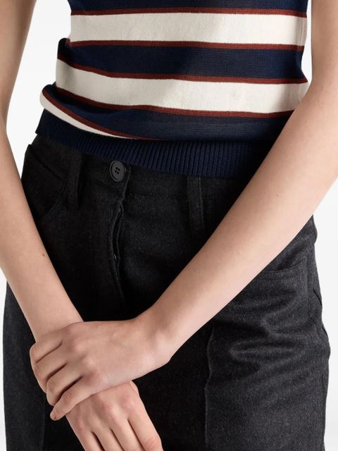 Prada striped T-shirt - F056H Blue