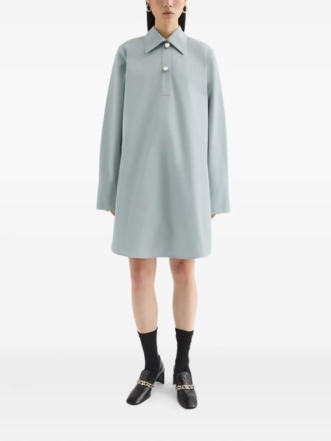 Jil Sander cotton polo dress - Blue