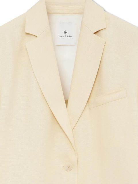 ANINE BING Quinn single-breasted blazer - Yellow