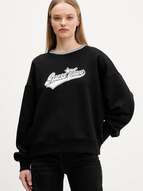 Guess Jeans bluza damska kolor czarny z nadrukiem W5BQ23 KC811 - zdjęcie produktu nr 1