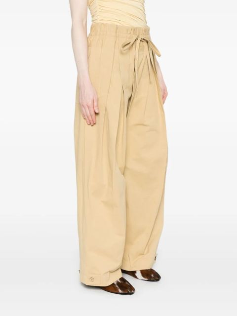 Jil Sander cotton trousers - Brown - zdjęcie produktu nr 2