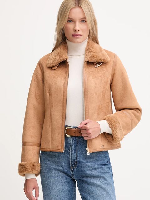 Gaudi kurtka kolor brązowy przejściowa 521BD39003 - zdjęcie produktu nr 1