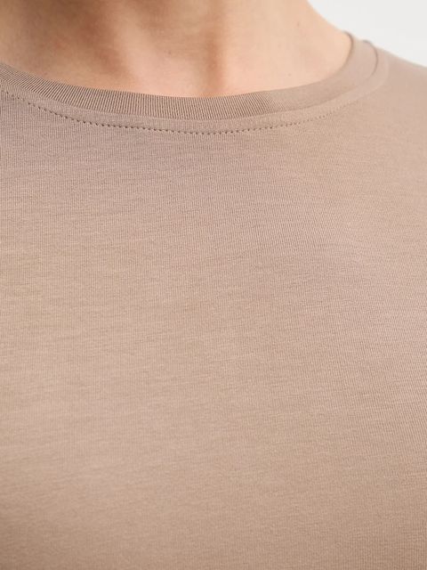 La Mania longsleeve MILO damski kolor beżowy LM.MILO