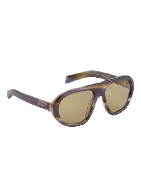 Prada Eyewear browline sunglasses - Purple - zdjęcie produktu nr 2