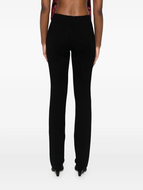 Sportmax straight-leg knitted trousers - Black