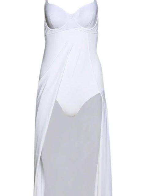 Balenciaga halterneck asymmetric dress - White - zdjęcie produktu nr 2