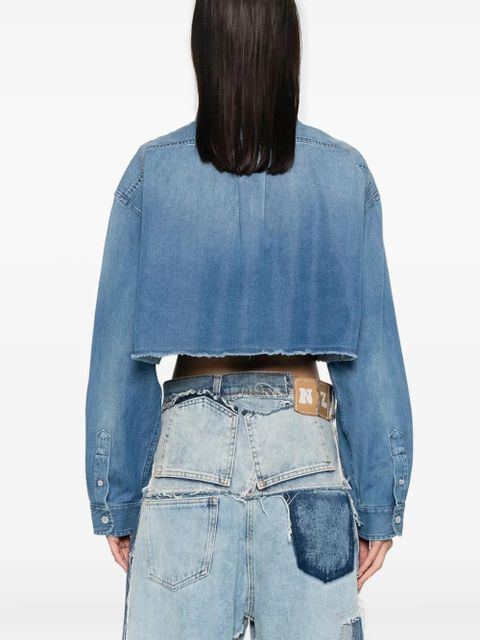 Givenchy cropped denim shirt - Blue