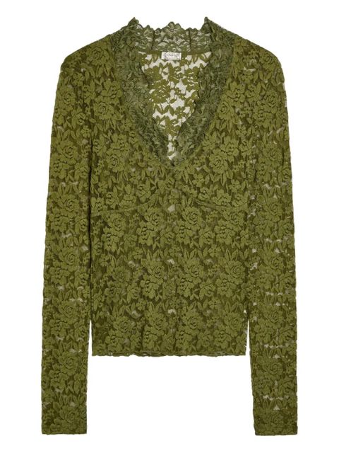 Free People All Day floral-lace top - Green - zdjęcie produktu nr 1