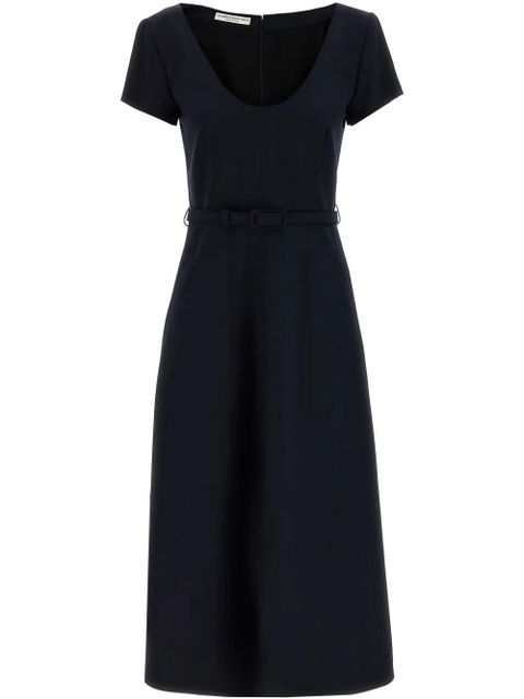 Alessandra Rich belted midi dress - Blue - zdjęcie produktu nr 1