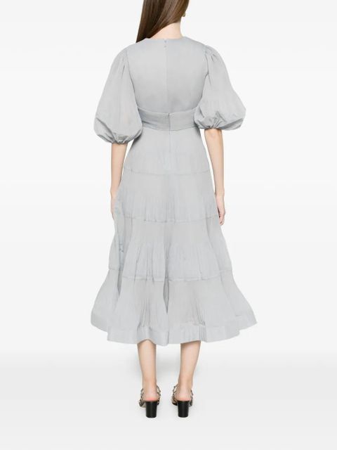 ZIMMERMANN tiered midi dress - Blue